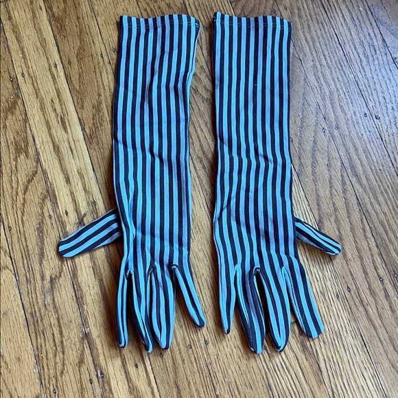 Fashion Brand Company blue and black striped gloves - Picture 2 of 2
